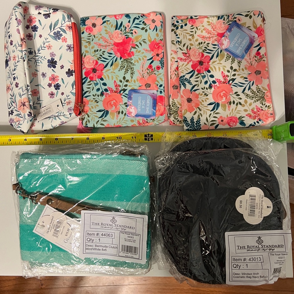 Lot of NWT Cosmetic Bags